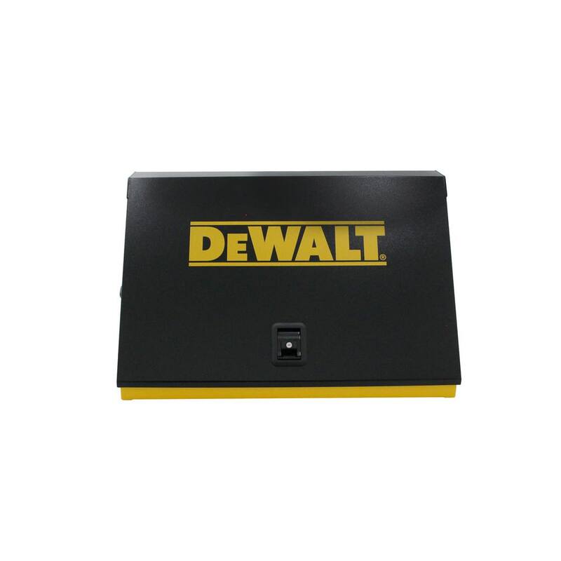DEWALT 36 pulgadas de ancho x 17 pulgadas de profundidad Cofre de herramientas con tapa en triángulo portátil para llaves de dado, llaves y desarmadores en recubrimiento en polvo amarillo/negro - DXTB36BY
