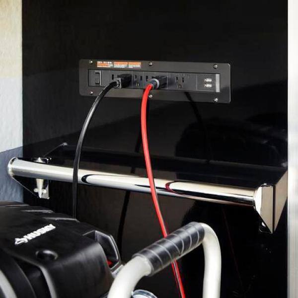Husky 28 pulgadas de ancho x 25 pulgadas de profundidad Cofre lateral de herramientas de servicio profesional con ruedas en negro - HPRO27SLOCKERBL