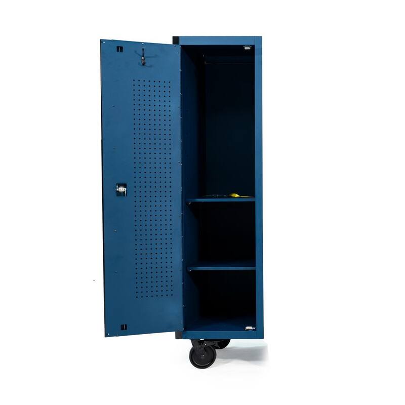 Componte Lateral Husky Heavy-Duty de 21 pulgadas de ancho x 19 pulgadas de profundidad en azul mate - HOTC8010BL1E
