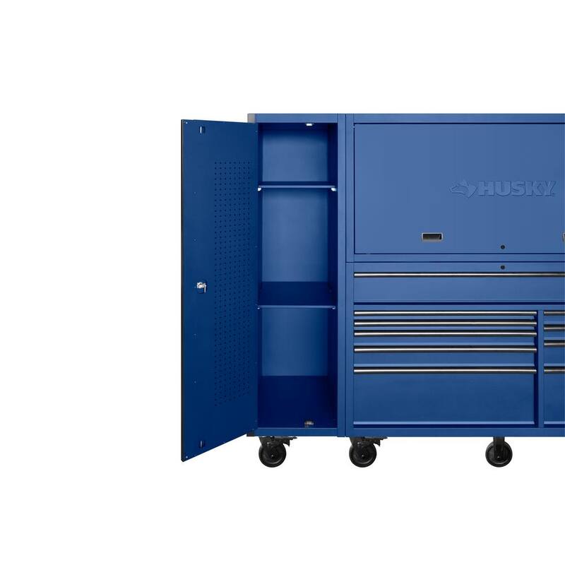 Componte Lateral Husky Heavy-Duty de 21 pulgadas de ancho x 19 pulgadas de profundidad en azul mate - HOTC8010BL1E