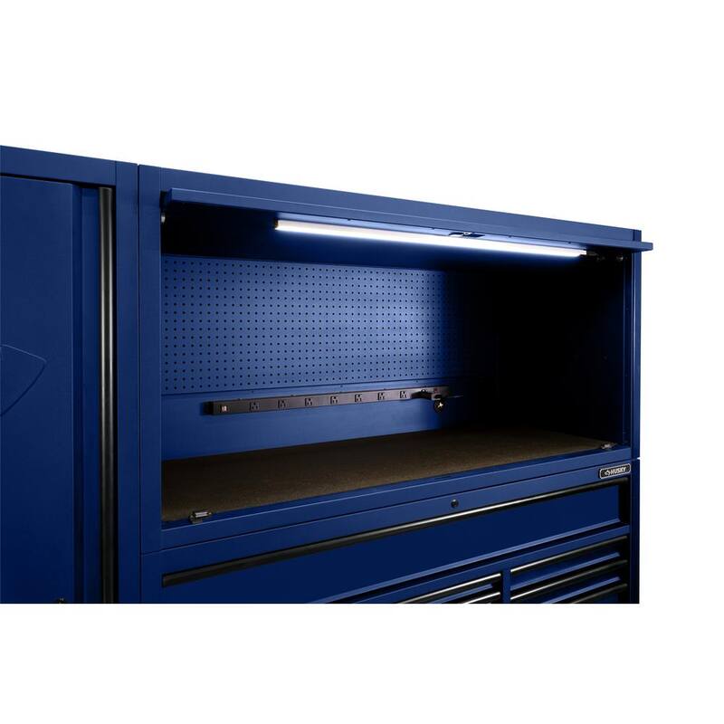 Husky Heavy-Duty 61 in. W Top Chest Hutch, Matte Blue - HOTC8010BL1U