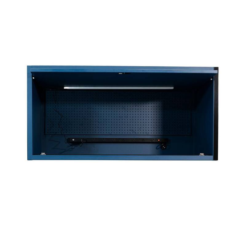 Husky Heavy-Duty 61 in. W Top Chest Hutch, Matte Blue - HOTC8010BL1U