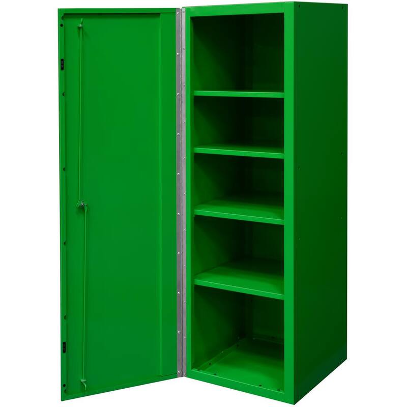 Extreme Tools DX 19 in. W x 21 in. D 4-Shelf Side Locker Tool Chest in Green with Black Handle - DX192100SLGNBK