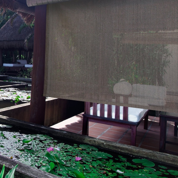 Keystone Fabrics Choice Sun Shade, Pole and Hand Crank Sy - P7725