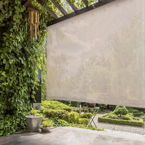 Keystone Fabrics Choice Sun Shade, Pole and Hand Crank Sy - P7725