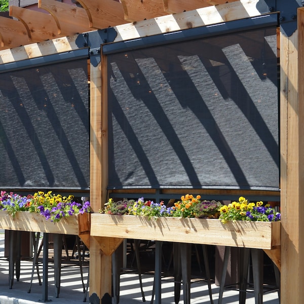 Keystone Fabrics Exterior Sun Shade, Kona, 120 in. W, Pole - E70.108.60