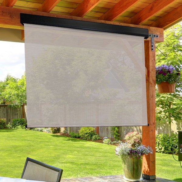 Keystone Fabrics Exterior Sun Shade, Kona, 120 in. W, Pole - E70.108.60