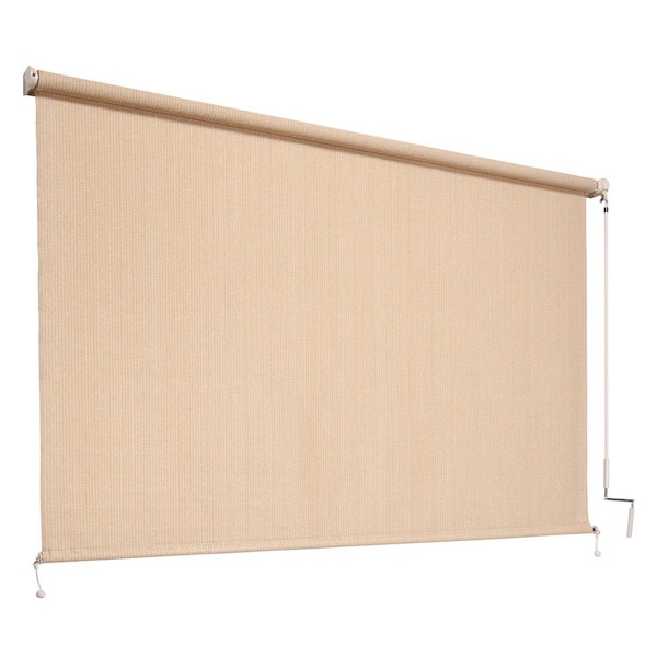 Coolaroo Coolaroo Beige Roll-Up Exterior Window Shade 72 in. W X 72 in. L - 436612
