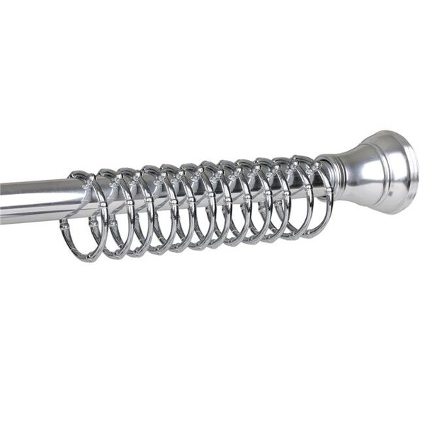 Utopia Alley Utopia Alley HK4SS Vivtoria Never Rust Rustproof Zinc Shower Curtain Rings for Bathroom Shower Rods Curtains; Chrome - Set of 12 - HK4SS