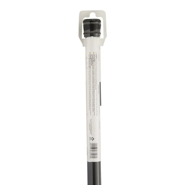 Simple Spaces Shower Curtain Rod, 7.5 lb, 41 to 76 in L Adjustable, 1 in Dia Rod, Steel, Matte - SD-SR41-BK