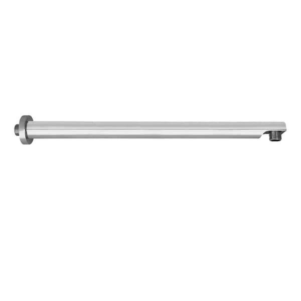 Kingston Brass K8119E1 18-Inch Brass Shower Arm with Flange, Polished Chrome - K8119E1