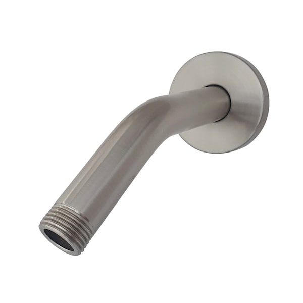 Showerscape K151K8 6-Inch Shower Arm with Flange, Brushed Nickel - K151K8