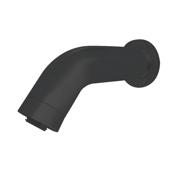 Kingston Brass K850E0 6-Inch Brass Shower Arm with Flange, Matte Black - K850E0