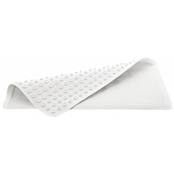 Rubbermaid Commercial Bath Mat, 22-1/2" L, 14"W, White, PK12 - 1982724