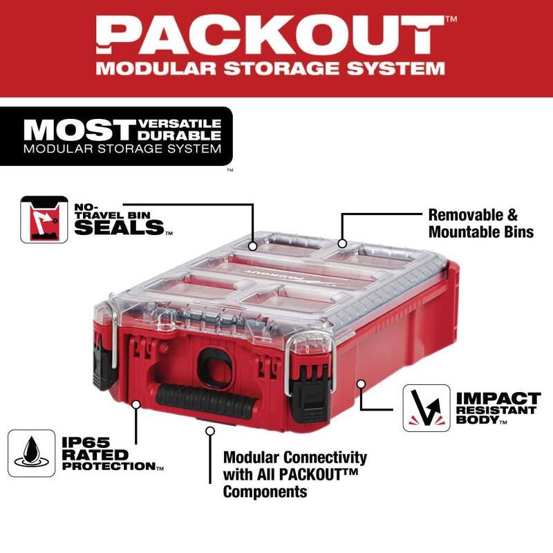 Milwaukee PACKOUT 5-Compartments Small Parts Organizer - 48-22-8435