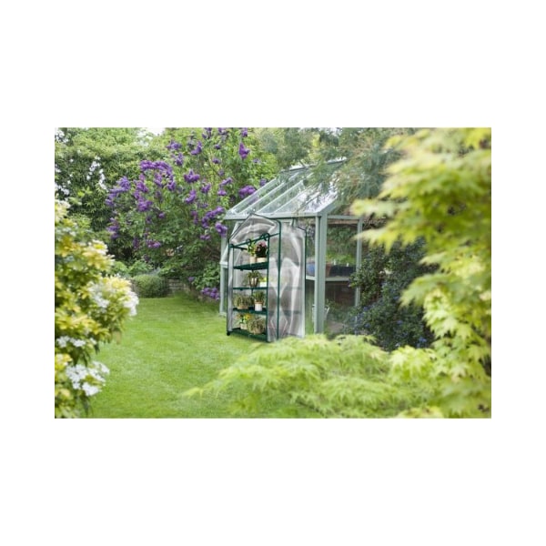 Hastings Home 4-Tier Greenhouse - Portable Mini Gardening Shelving Rack with Cover for Indoor Outdoor Plants - 720515XEB