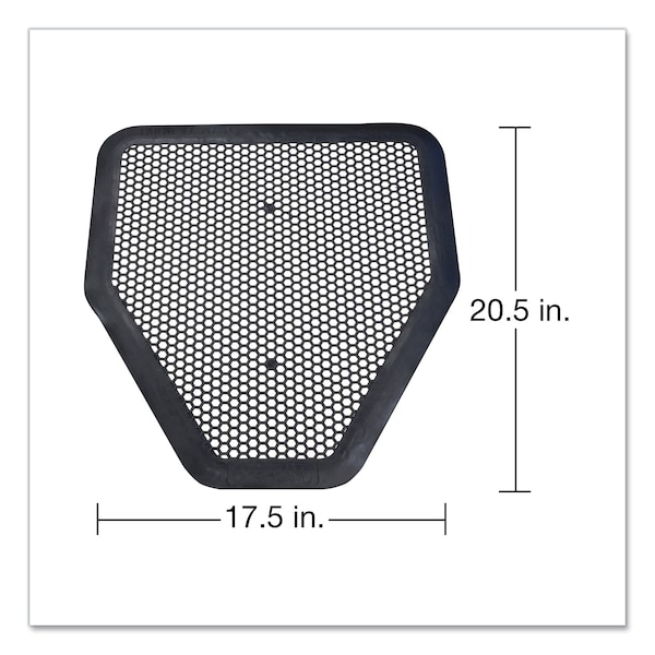 Big D Deo-Gard Disposable Urinal Mat, Charcoal, Mountain Air, 17.5x20.5, PK6 - 666800