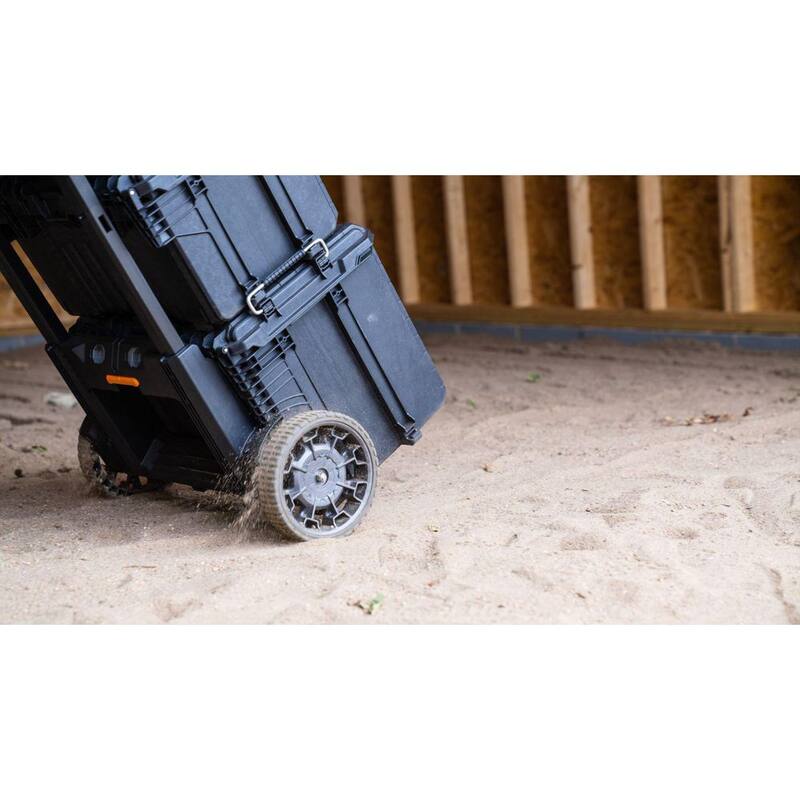 RIDGID Pro Gear System Gen 2.0 Stackable 25 in All Terrain Rolling Tool Box with 9 in. Wheels - 254065