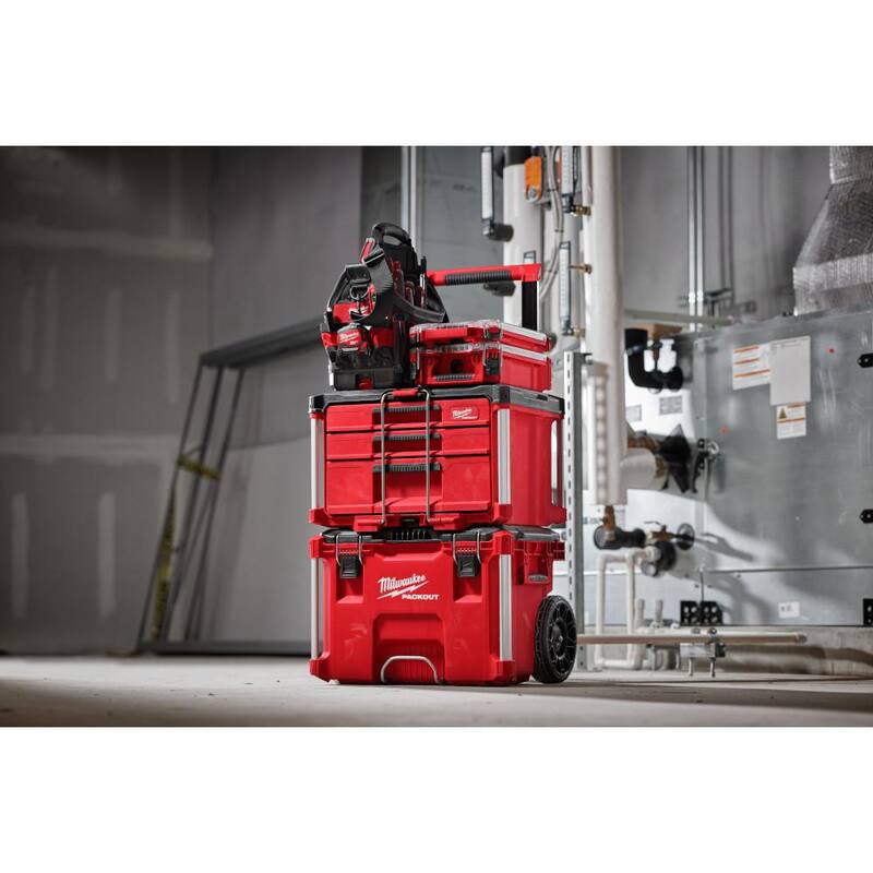 Milwaukee PACKOUT 22 in. Modular 3-Drawer Multi Drawer Tool Box with Metal Reinforced Corners and 50 lbs. Capacity - 48-22-8447