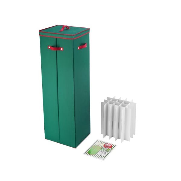 Hastings Home Wrapping Paper Storage Box Holds 20 Rolls of 40-inch Gift Wrap Use for Holiday and Christmas - 657361CVW