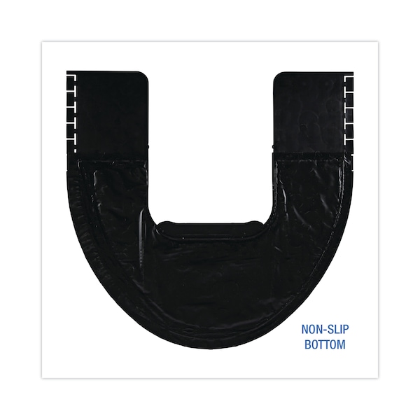 Boardwalk Commode Mat 2.0, Absorbant, Rubber, 22 x 22, Black, PK6 - PSCM-P-000I006M-00-21430