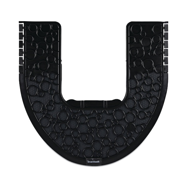 Boardwalk Commode Mat 2.0, Absorbant, Rubber, 22 x 22, Black, PK6 - PSCM-P-000I006M-00-21430