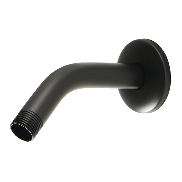 Showerscape K150K0 6-Inch Shower Arm with Flange, Matte Black - K150K0