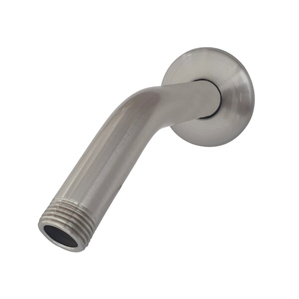 Showerscape K155K8 6-Inch Shower Arm with Flange, Brushed Nickel - K155K8