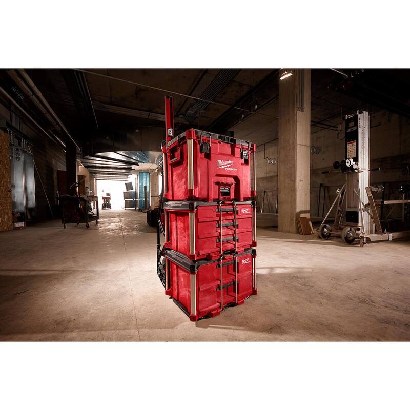 Milwaukee PACKOUT 22 in. Modular 3-Drawer Tool Box with Metal Reinforced Corners - 48-22-8443