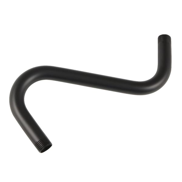 Kingston Brass K152A0 8-Inch S-Shape Shower Arm, Matte Black - K152A0