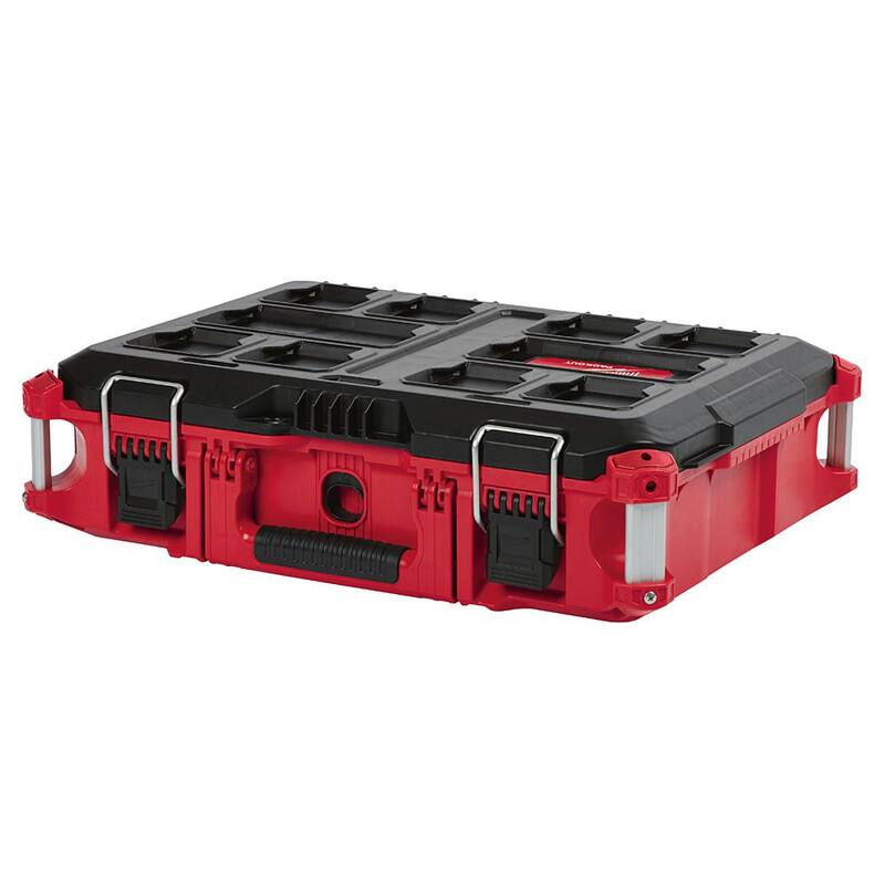 Milwaukee PACKOUT 22 in. Medium Red Tool Box with 75 lbs. Weight Capacity - 48-22-8424