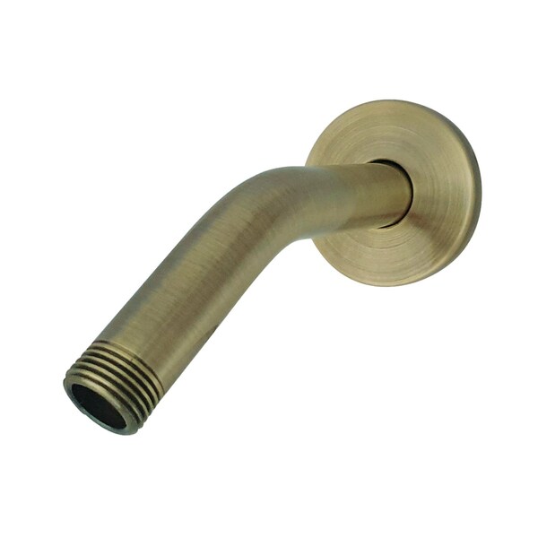 Showerscape K151K3 6-Inch Shower Arm with Flange, Antique Brass - K151K3