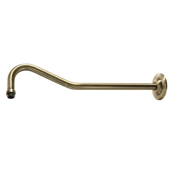 Showerscape K117C3 17-Inch Shower Arm, Antique Brass - K117C3