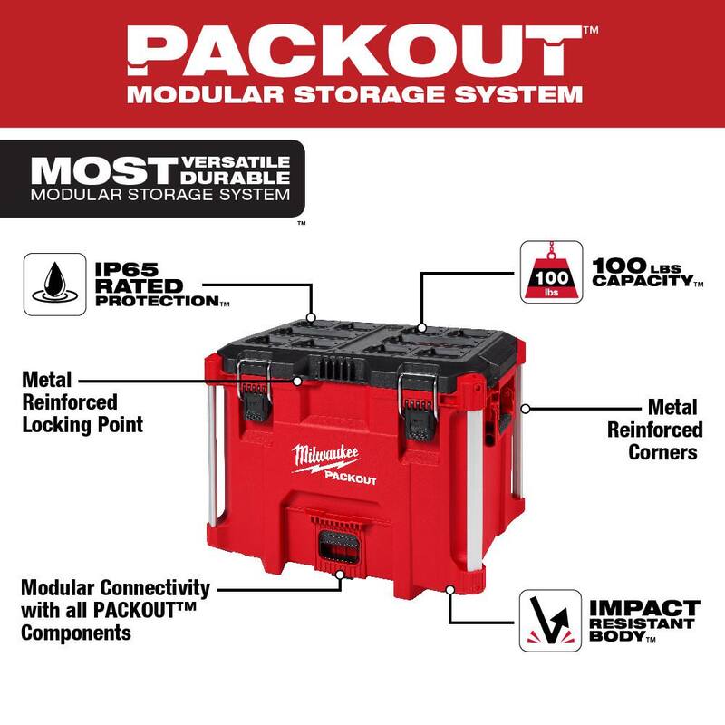 Milwaukee PACKOUT 22 in. Modular XL Tool Box - 48-22-8429
