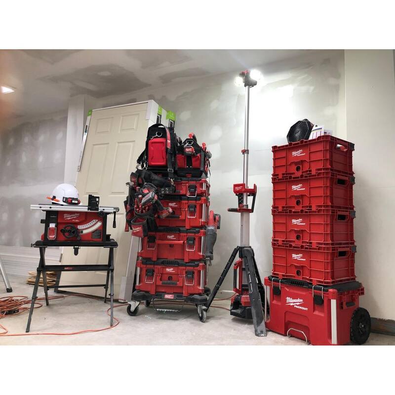 Milwaukee PACKOUT Dolly 24 in. x 18 in. Black Multi-Purpose Utility Tool Cart - 48-22-8410