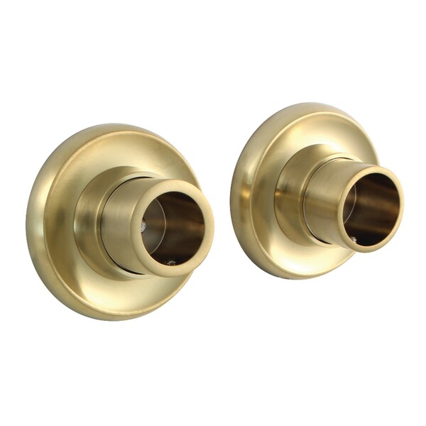 Kingston Brass SRP317 Brass Shower Rod Base, Brushed Brass - SRP317