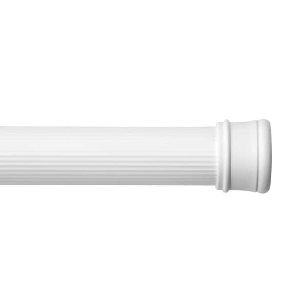 Kenney Mfg Twist & Fit No Tools Spring Tension Shower Curtain Rod, 42-72in, White - KN609L/1V1