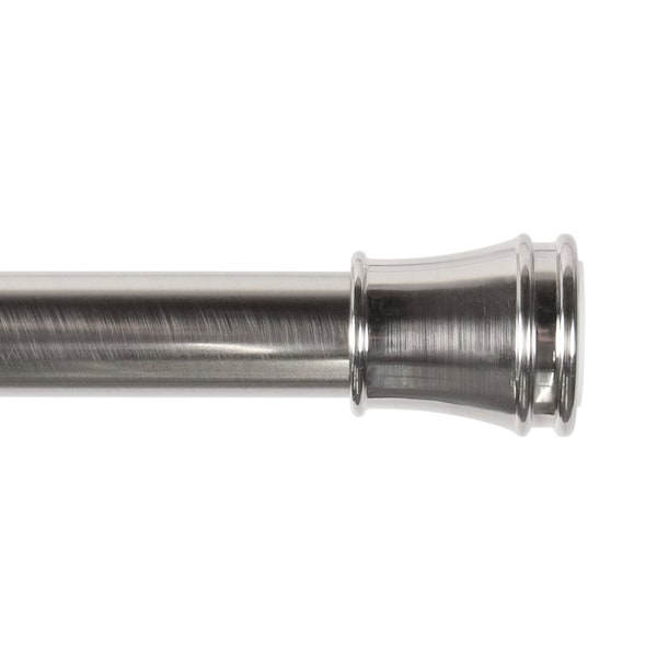 Kenney Mfg Twist & Fit 1in Tension Utility Rod, 48-84in, Brushed Nickel - KNUTLYLC/18R
