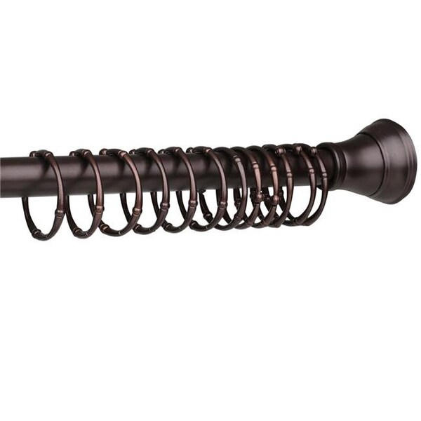 Utopia Alley Utopia Alley HK4RB Victoria Never Rust Rustproof Zinc Shower Curtain Rings for Bathroom Shower Rods Curtains; Oil Rubbed Bronze - Set of 12 - HK4RB