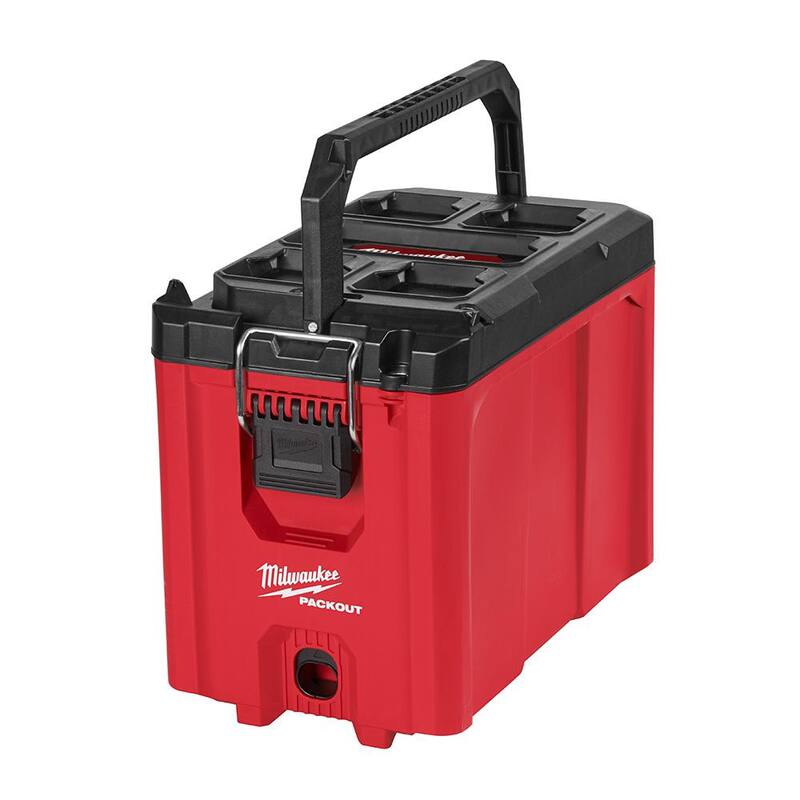 Milwaukee PACKOUT 10 in. Compact Portable Tool Box with Adjustable Dividers and Interior Storage Tray - 48-22-8422