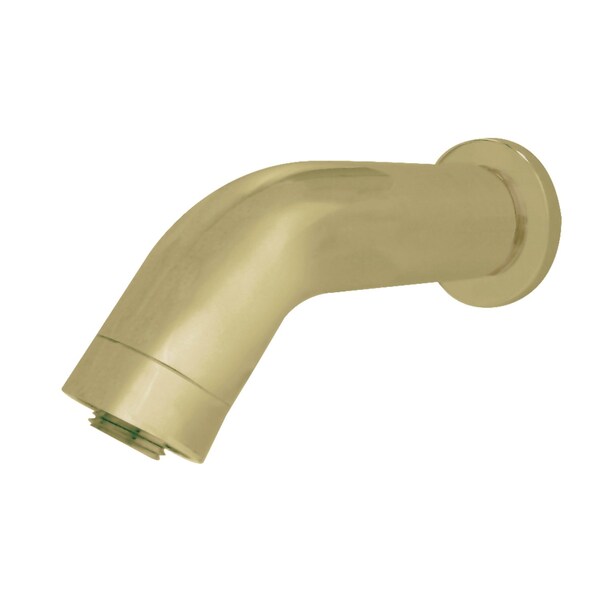Kingston Brass K850E7 6-Inch Brass Shower Arm with Flange, Brushed Brass - K850E7