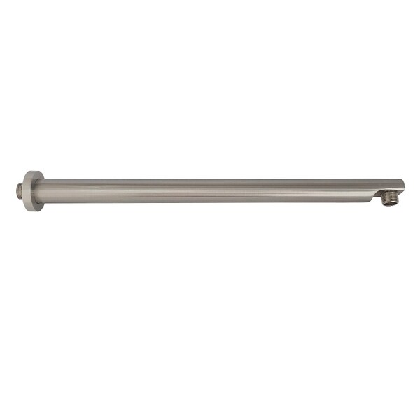 Kingston Brass K8119E8 18-Inch Brass Shower Arm with Flange, Brushed Nickel - K8119E8