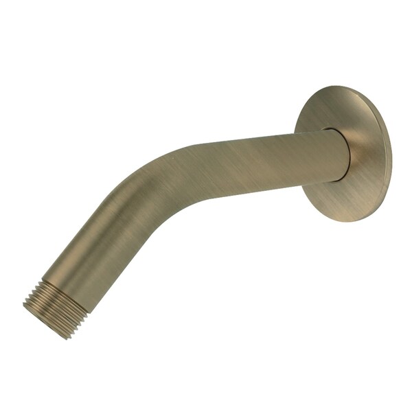 Showerscape K155K3 6-Inch Shower Arm with Flange, Antique Brass - K155K3