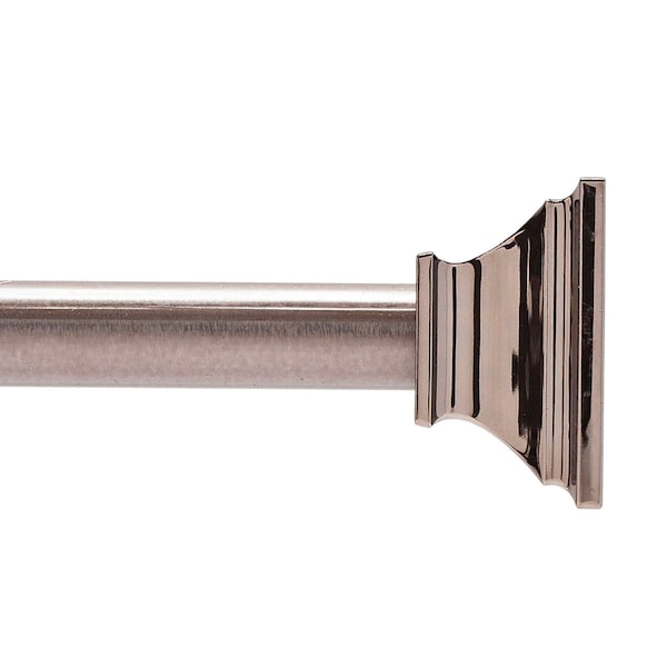 Kenney Mfg Twist & Fit No Tools Katrina Decorative Tension Shower Curtain Rod, 42-72in, Oil Rubbed Bronze - KN911C/38HUS