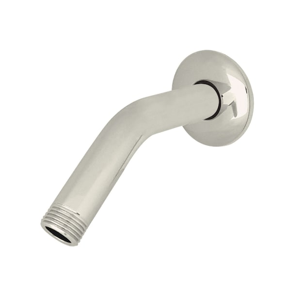 Showerscape K155K6 6-Inch Shower Arm with Flange, Polished Nickel - K155K6