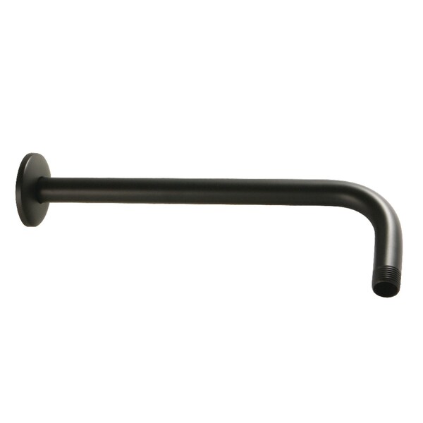 Kingston Brass K112A0 12-Inch Rain Drop Shower Arm, Matte Black - K112A0