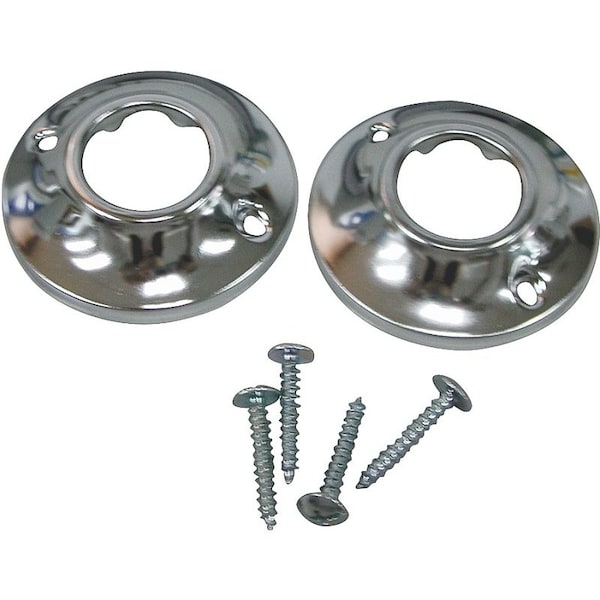 Prosource Exclusively Orgill Shower Rod Flange, Steel, For 1 in OD Shower Rod - PMB-003