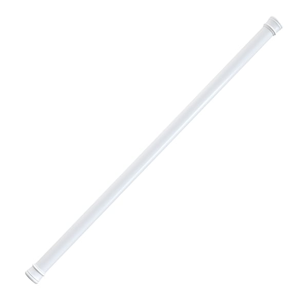 Jones Stephens 36in.-63in. Adjustable Spring Tension Shower Rod, White - JH64110