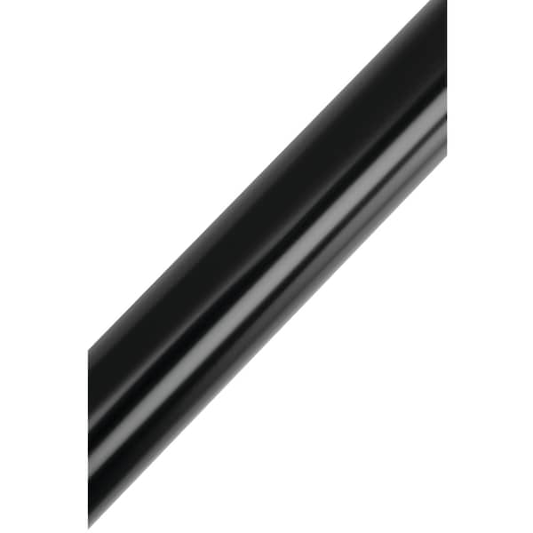 Kingston Brass SR600 60-Inch - 72-Inch Adjustable Stainless Steel Tension Shower Curtain Rod, Matte Black - SR600
