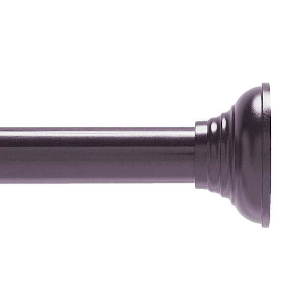 Kenney Mfg Twist & Fit No Tools Decorative Tension Shower Curtain Rod, 42-72in, Bronze - KN912C/35HUS
